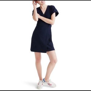 Madewell Cross-Front Flutter-Sleeve Mini Dress size medium
